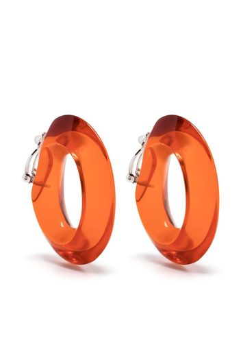 Monies Flotti clip-on hoop earrings - Orange