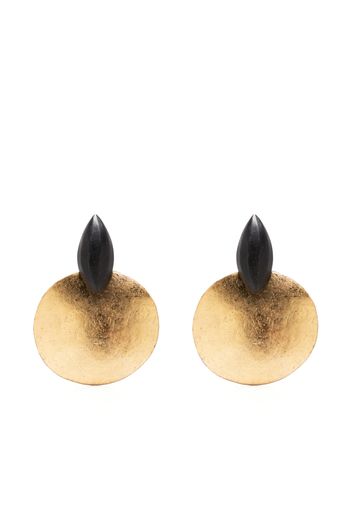Monies circular-body clip earrings - Gold