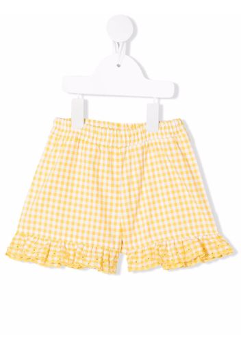 Monnalisa Shorts mit Vichy-Karo - Gelb