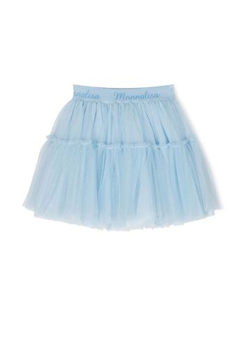 Monnalisa logo-waistband tutu skirt - Blau