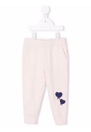 Monnalisa Jogginghose mit Logo-Stickerei - Rosa