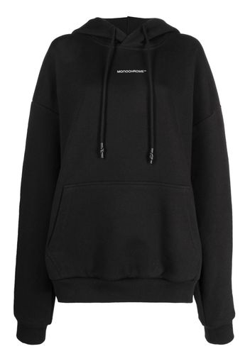 MONOCHROME Hoodie mit Logo-Print - Schwarz