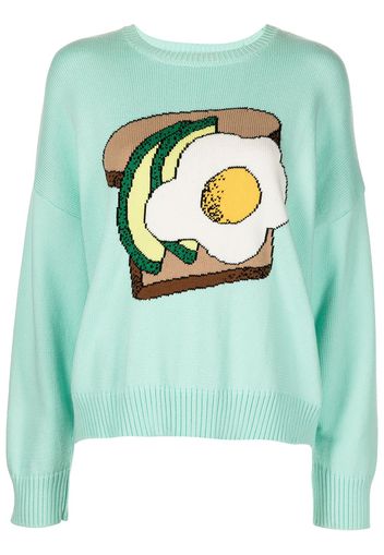 Monse Avocado Toast Merinopullover - Blau