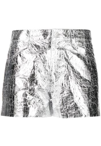 Monse metallic mini skirt - Silber