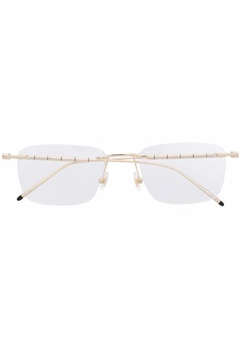 Montblanc square-frame glasses - Silber