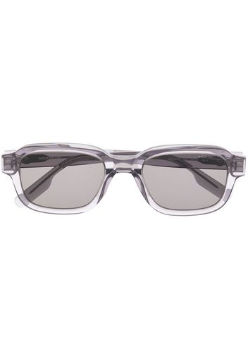 Montblanc Sonnenbrille mit eckigem Gestell - Grau