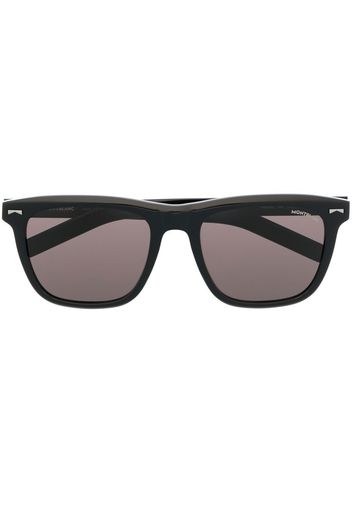 Montblanc square frame tinted lens sunglasses - Schwarz