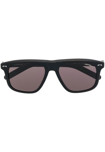 Montblanc square-frame tinted sunglasses - Schwarz