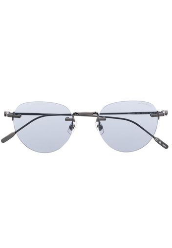 Montblanc rimless round-lenses sunglasses - Schwarz