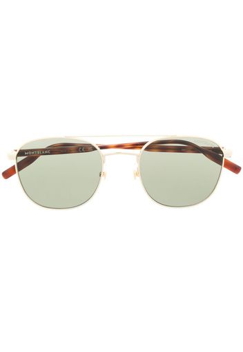 Montblanc tinted round-frame sunglasses - Grün