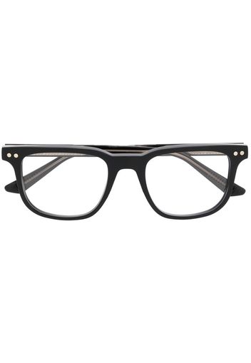 Montblanc logo-detail square frame glasses - Schwarz