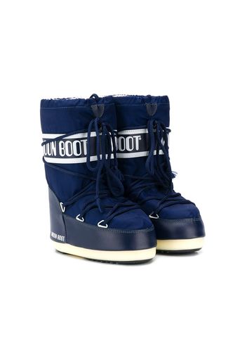 Moon Boot Kids Schneestiefel mit Schnürung - Blau