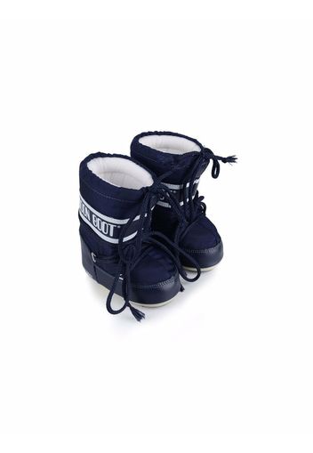 Moon Boot Kids logo-print snow boots - Blau