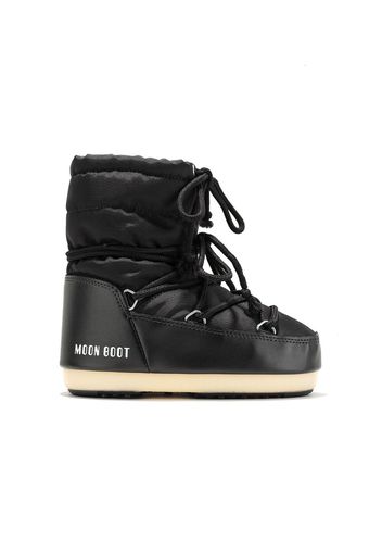 Moon Boot Kids Icon logo-print round-toe boots - Schwarz