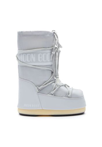 Moon Boot Kids logo-print round-toe bots - Grau