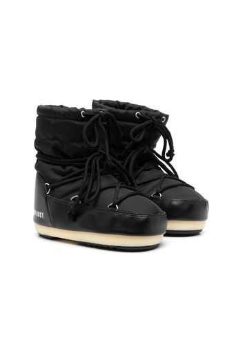 Moon Boot Kids padded lace-up ankle boots - Schwarz