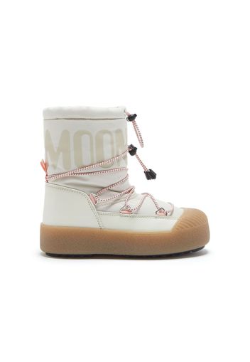 Moon Boot Kids Stiefel mit runder Kappe - Weiß