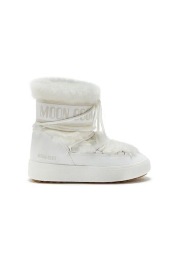 Moon Boot Kids Icon Schneestiefel mit Faux Fur - Weiß