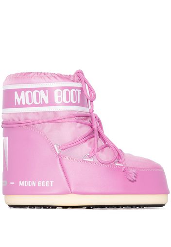 Moon Boot Flache Schneestiefel - Rosa