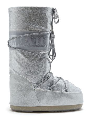 Moon Boot Icon Glitter Stiefel - Silber