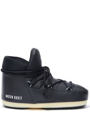 Moon Boot Gefütterte Stiefeletten mit Logo-Print - Schwarz