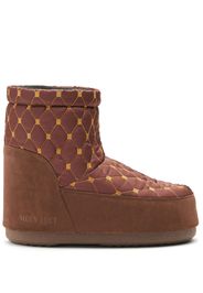 Moon Boot Gesteppte Icon Low Stiefel - Braun