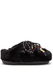 Moon Boot Slipper mit Perlen - Schwarz