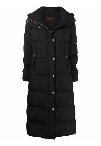 Moorer padded funnel-neck coat - Schwarz