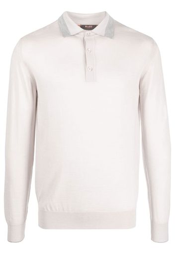 Moorer Pullover mit Polokragen - Nude