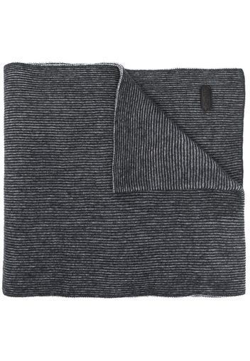 Moorer striped cashmere scarf - Grau