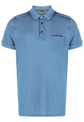 Moorer Peschici-JTP cotton polo shirt - Blau