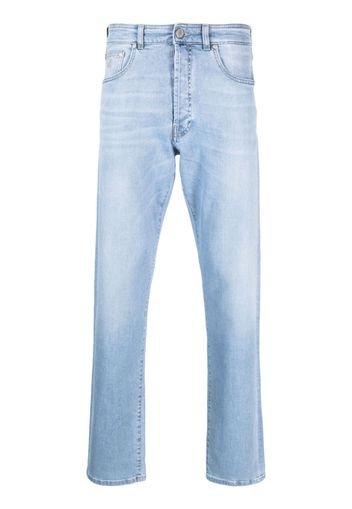 Moorer straight-leg cotton-blend jeans - Blau