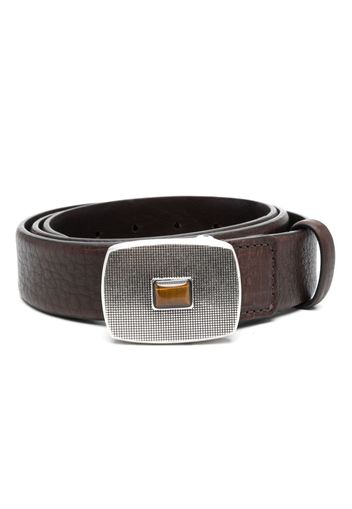 Moorer Mandela leather belt - Braun