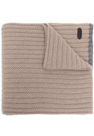 Moorer ribbed-knit cashmere scarf - Nude