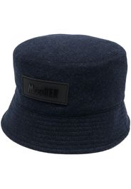 Moorer logo-patch felt bucket hat - Blau