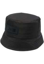 Moorer logo-patch bucket hat - Schwarz