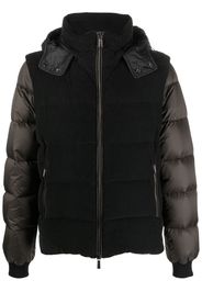 Moorer detachable-sleeve padded jacket - Schwarz