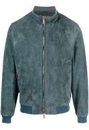 Moorer zip-up stand-up collar jacket - Blau