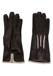 Moorer Guanto nappa-leather gloves - Braun