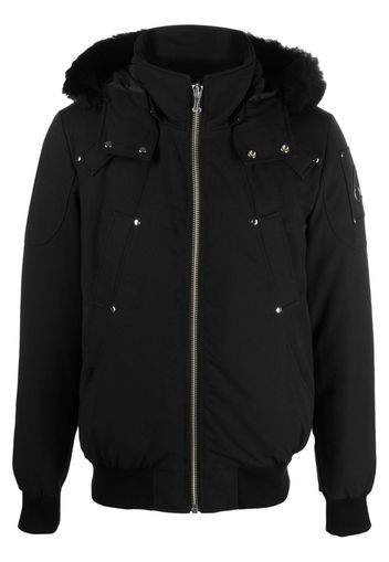 Moose Knuckles padded hooded jacket - Schwarz