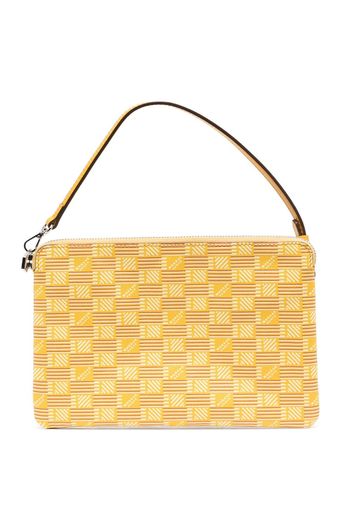 Moreau monogram-print clutch bag - Gelb