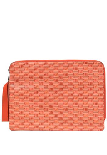 Moreau Portfolio leather laptop sleeve - Orange