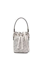 Moreau monogram-print leather bucket bag - Nude