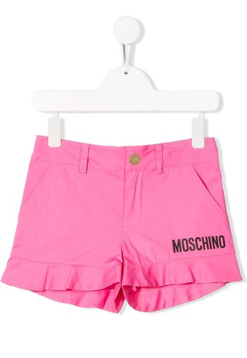 Moschino Kids Shorts mit Logo - Rosa