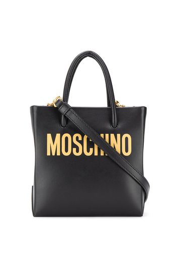 Moschino Mini Handtasche mit Logo - Schwarz