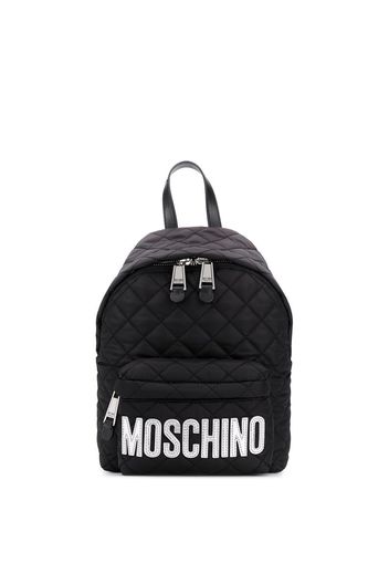 Moschino Rucksack mit Logo - Schwarz