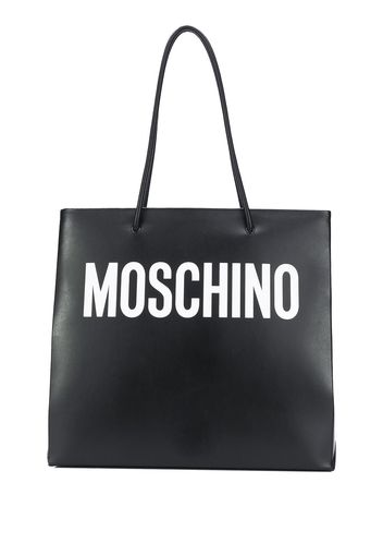 Moschino Shopper mit Logo-Print - Schwarz