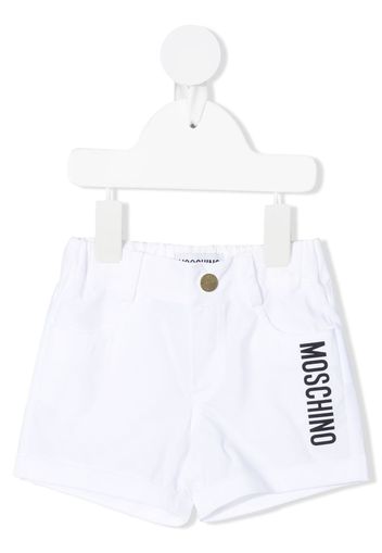 Moschino Kids Shorts mit Teddy-Print - Weiß