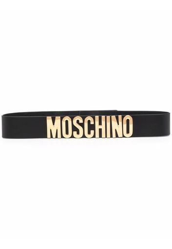 Moschino Gürtel mit Logo - Schwarz