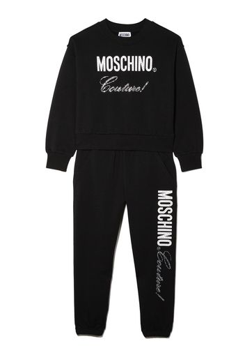 Moschino Kids Couture tracksuit set - Schwarz